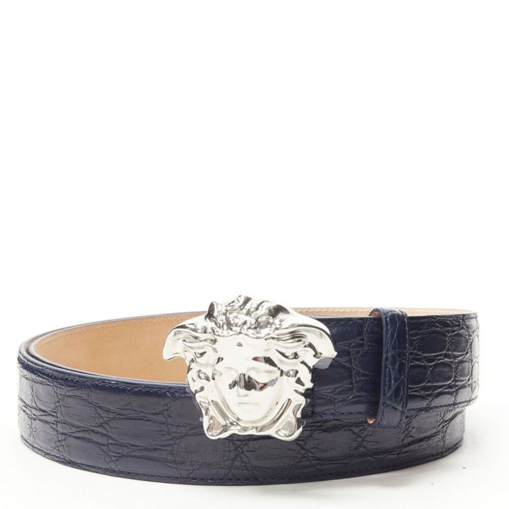 Versace La Medusa Silver Buckle Belt
